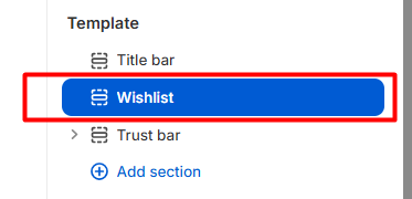 Wishlist Page